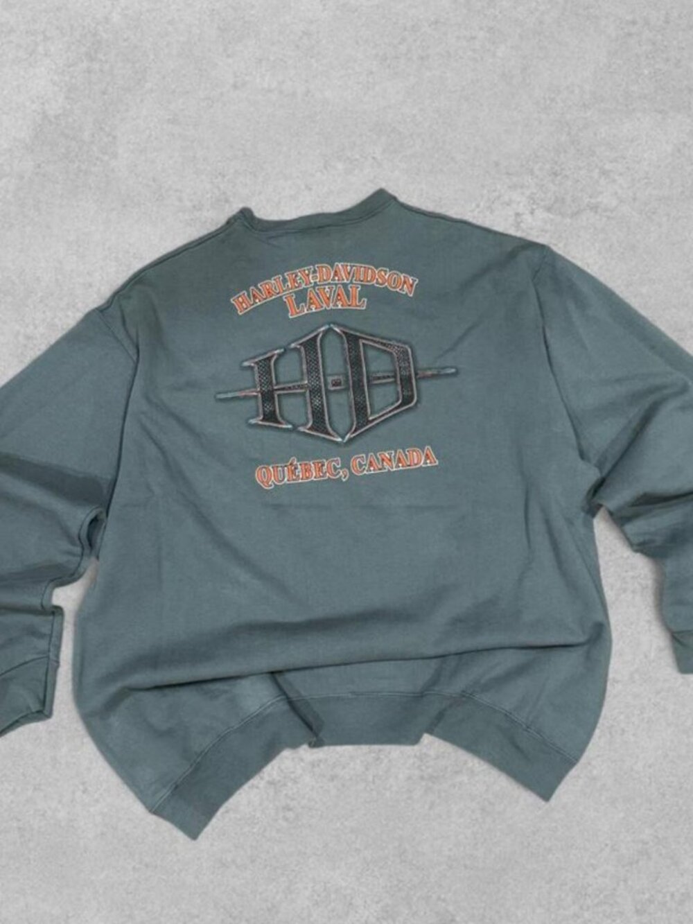 Harley Davidson Quebec Vintage 2014 Sweatshirt Baggy grey style Hoodie
